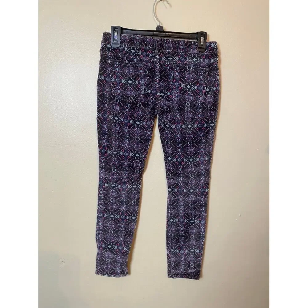 Free People Floral pants size 26 Womens Skinny Jeans Velvet